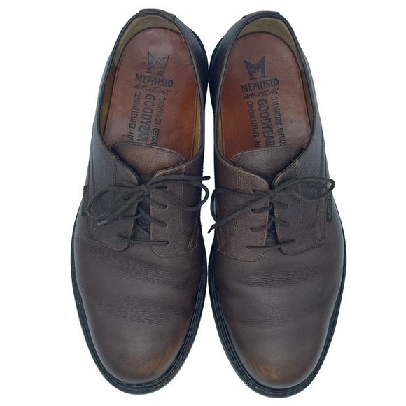 Mephisto Mens Marlon Goodyear Welt Derby Dress Shoes Brown Leather Lace Up 10.5 main image 5